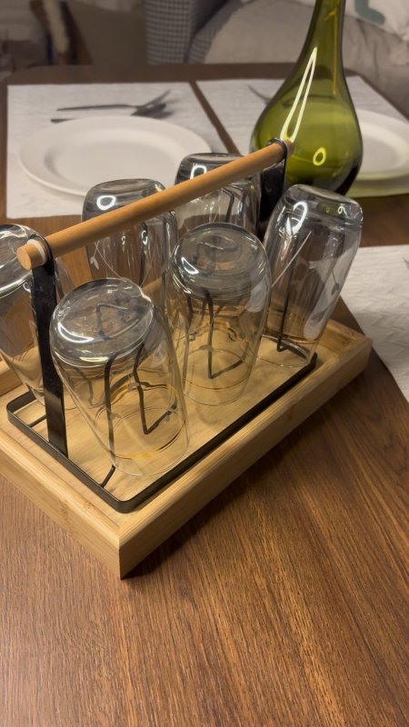 ستاند الكاسات مع الصنية