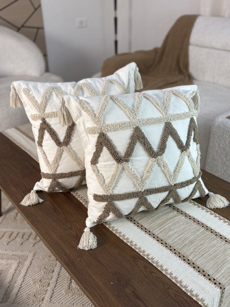 وجه قرنة مربعة موكا وابيض